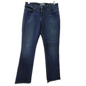 Levi Jeans Women’s 14 Short Blue Mid-rise Straight Stretch Dark Wash Signature